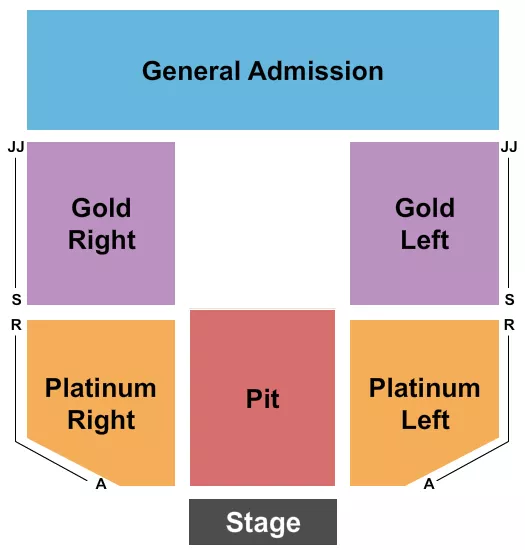seating chart for The Chiefs Event Center at Shoshone-Bannock Casino - Endstage GA Pit 2 - eventticketscenter.com