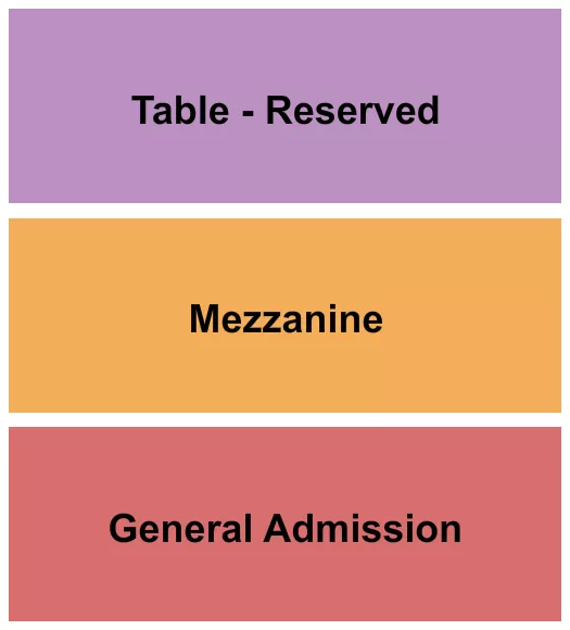 seating chart for The City Center - IL - GA/Mezz/Table - eventticketscenter.com