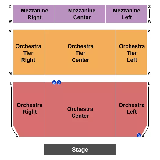 seating chart for The Clarion at Brazosport College - End Stage - eventticketscenter.com