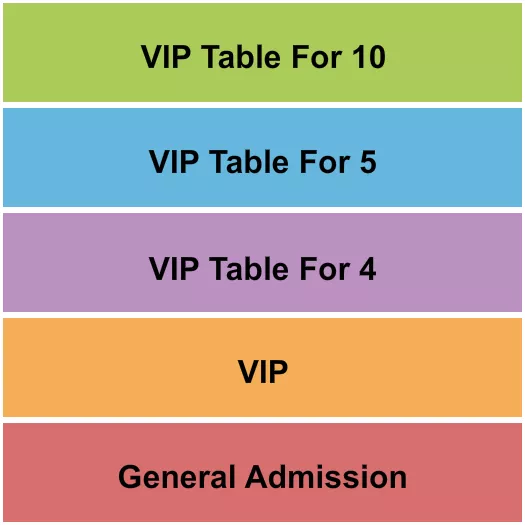 seating chart for The Clubhouse Hamptons - GA/VIP/Table - eventticketscenter.com