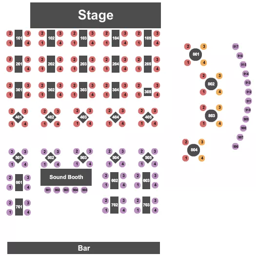 seating chart for The Collective Encore - Floor/Bar/Booth Seating - eventticketscenter.com