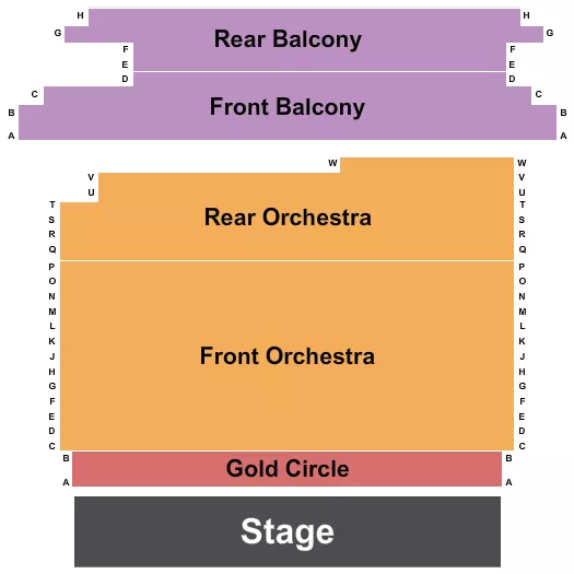 seating chart for The Colonial Theatre - Phoenixville - Endstage GC - eventticketscenter.com