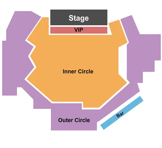 seating chart for The Comedy Zone - Jacksonville - Tables&Bar 2 - eventticketscenter.com