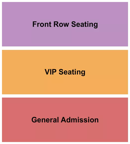 seating chart for The Comedy Zone - Charlotte - GA/VIP/Front Row - eventticketscenter.com