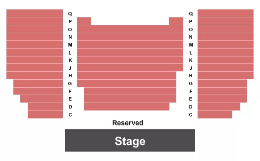 seating chart for The Company Theatre - End Stage - eventticketscenter.com
