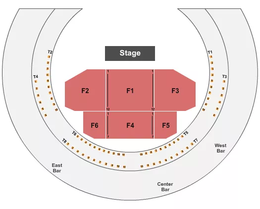 seating chart for The Cotillion - Endstage 3 - eventticketscenter.com