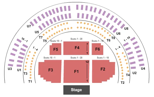 seating chart for The Cotillion - End Stage - eventticketscenter.com
