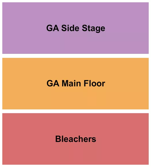 seating chart for The Crescent Ballroom - Phoenix - Bleachers/GA Floor & Side Stage - eventticketscenter.com