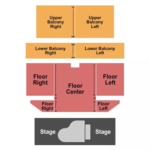 seating chart for The Cresco Theatre and Opera House - Endstage - eventticketscenter.com