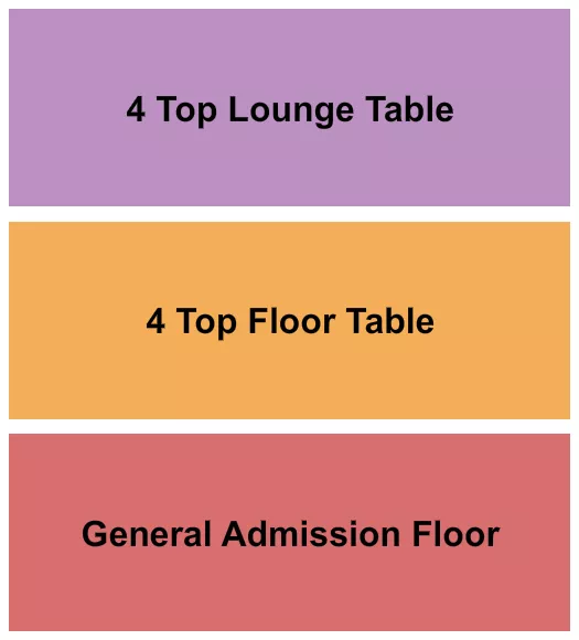 seating chart for The Criterion - Oklahoma City - GA Floor/Tables - eventticketscenter.com