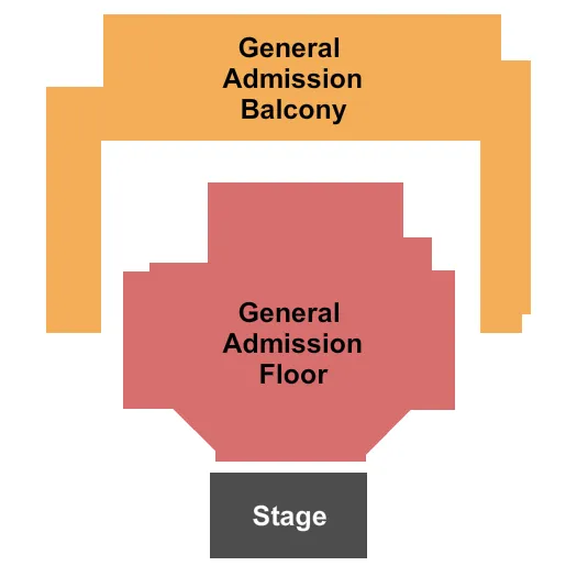 seating chart for The Criterion - Oklahoma City - General Admission - eventticketscenter.com