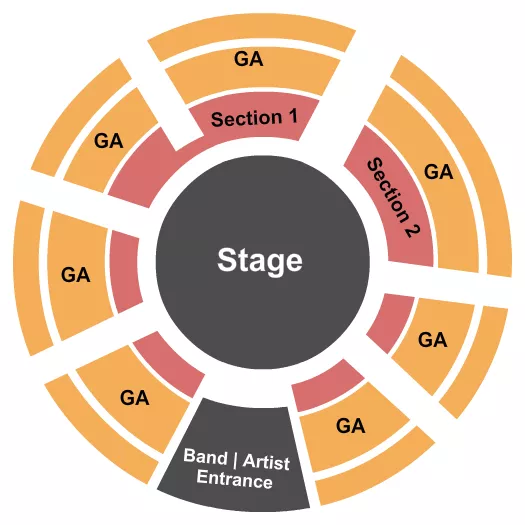 seating chart for The Crossing at East Cut - Circus Bella - eventticketscenter.com