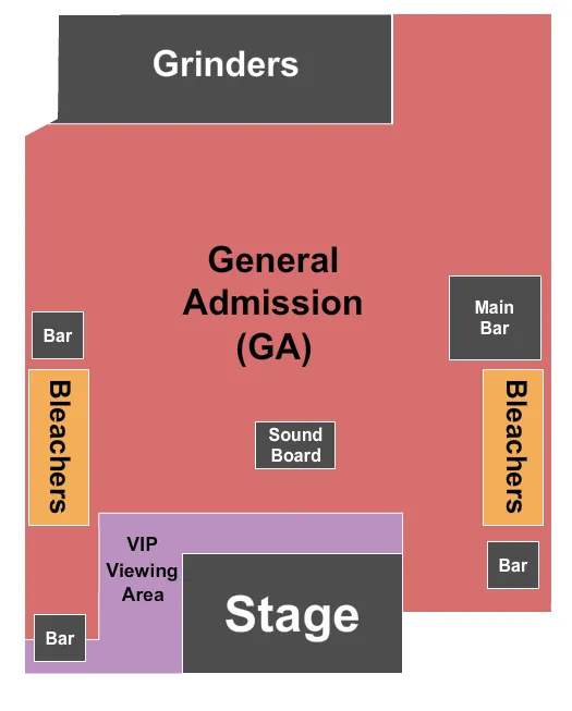 seating chart for GrindersKC - General Admission - eventticketscenter.com
