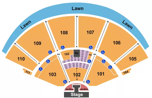 seating chart for The Cynthia Woods Mitchell Pavilion - Kenny Chesney - eventticketscenter.com