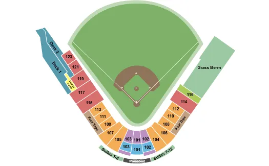seating chart for Lake Elsinore Diamond - Baseball - eventticketscenter.com