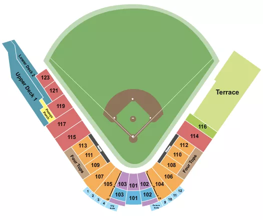 seating chart for Lake Elsinore Diamond - Baseball - eventticketscenter.com