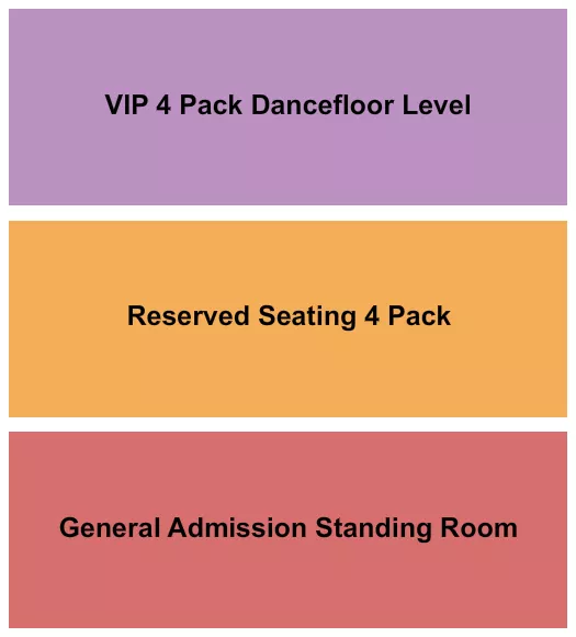 seating chart for The Dirty Bourbon Dance Hall & Saloon - GA/Reserved/VIP - eventticketscenter.com