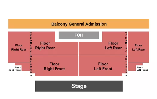 seating chart for The District - Endstage GA Balcony - eventticketscenter.com