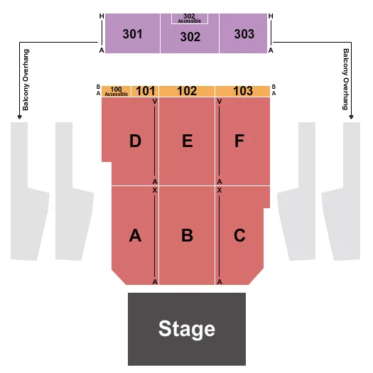 seating chart for The Dome - Virginia Beach - Endstage No Lawn - eventticketscenter.com