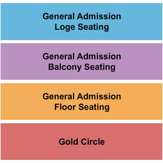 seating chart for The Downtown Palace Theatre - GA's - eventticketscenter.com