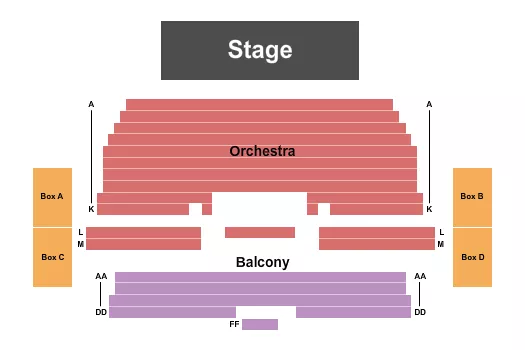 seating chart for The Eagle at Sugar Hill - End Stage - eventticketscenter.com