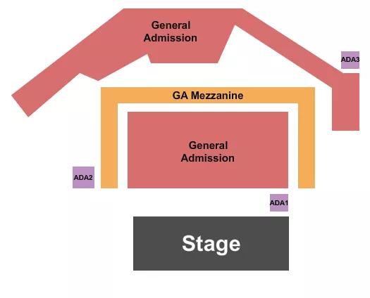 seating chart for The Eastern - GA - Endstage All GA 2 - eventticketscenter.com