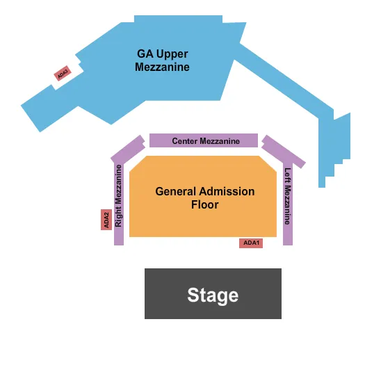 seating chart for The Eastern - GA - Endstage GA Floor 3 - eventticketscenter.com