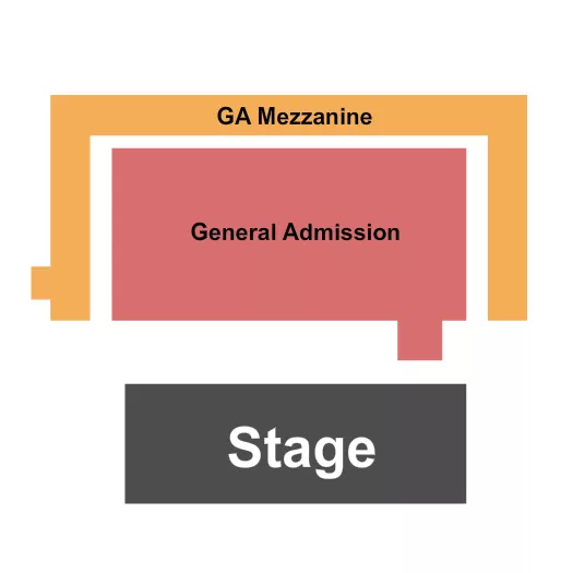 seating chart for The Eastern - GA - Endstage GA Flr & GA Mezz - eventticketscenter.com