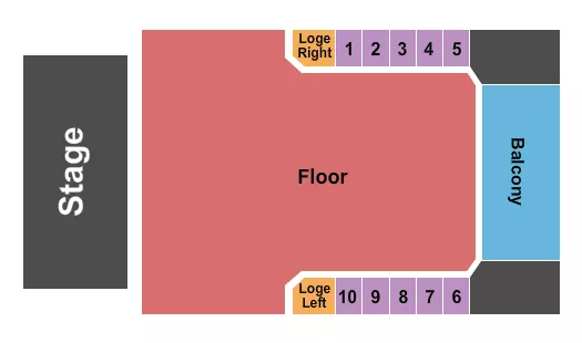seating chart for The Elm - Bozeman - End Stage - eventticketscenter.com
