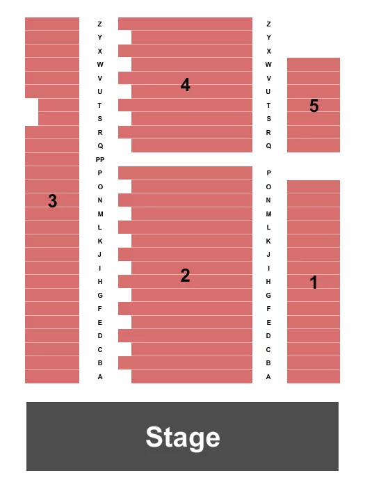 seating chart for The Emmaus Theatre - Endstage - eventticketscenter.com
