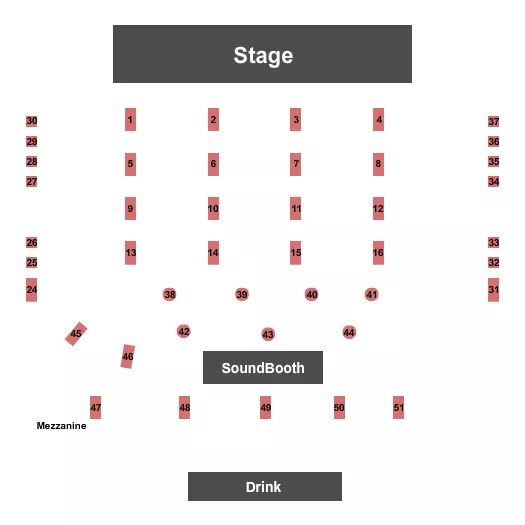 seating chart for The Englewood - Tables - eventticketscenter.com