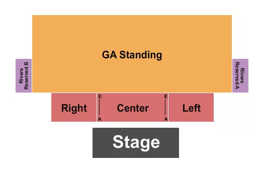 seating chart for The Event Center At Rivers Casino Des Plaines - Endstage GA 2 - eventticketscenter.com