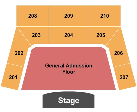 seating chart for The Factory - Chesterfield - End Stage GA Floor - eventticketscenter.com