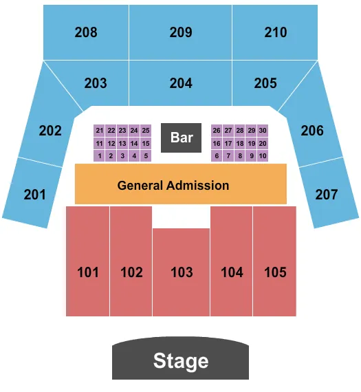 seating chart for The Factory - Chesterfield - Endstage Reserved - eventticketscenter.com