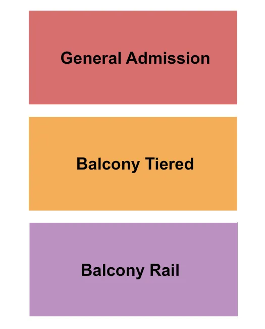 seating chart for The Factory in Deep Ellum - GA/Balcony Tiered & Rail - eventticketscenter.com