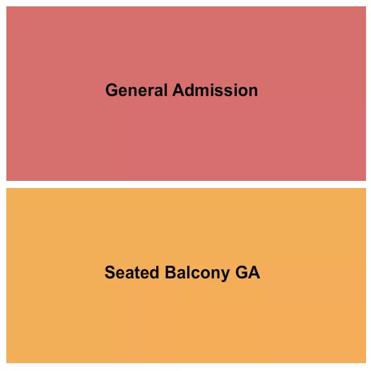 seating chart for The Federal Theatre - Denver - GA/Balcony - eventticketscenter.com