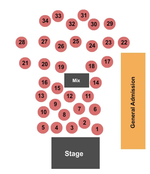 seating chart for The Fillmore - Charlotte - Endstage 3 - eventticketscenter.com