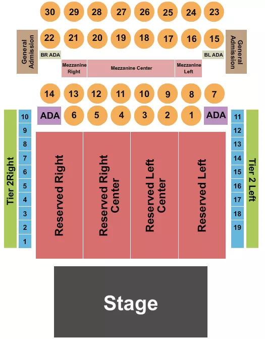 seating chart for The Fillmore - Philadelphia - Endstage Reserve 3 - eventticketscenter.com