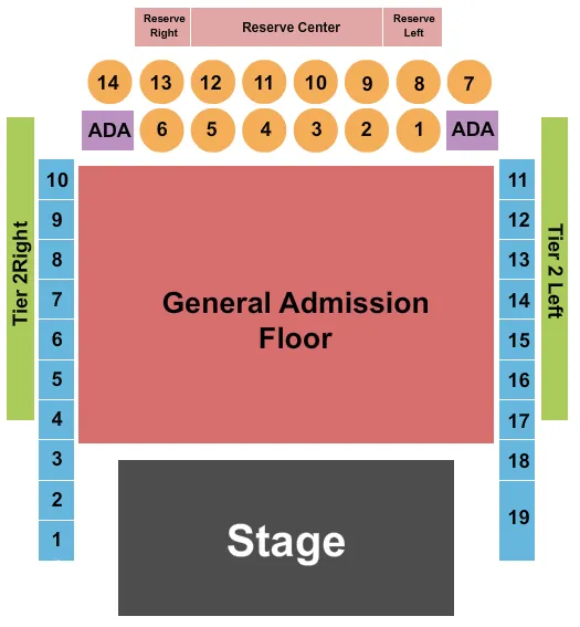 seating chart for The Fillmore - Philadelphia - Metric - eventticketscenter.com