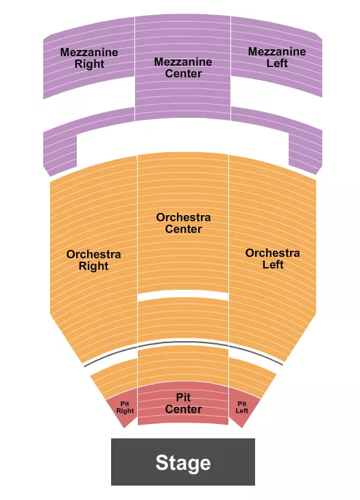 seating chart for The Fillmore Miami Beach At Jackie Gleason Theater - End Stage 2 - eventticketscenter.com