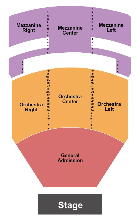 seating chart for The Fillmore Miami Beach At Jackie Gleason Theater - Endstage GA Pit - eventticketscenter.com