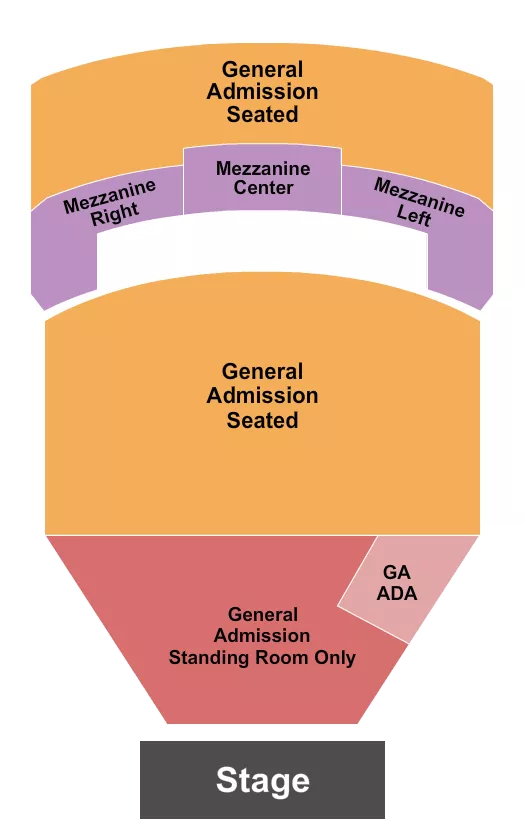 seating chart for The Fillmore Miami Beach At Jackie Gleason Theater - GA & Reserved Mezz - eventticketscenter.com