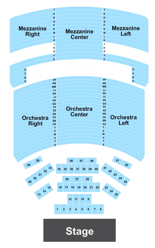 seating chart for The Fillmore Miami Beach At Jackie Gleason Theater - Nikos Vertis - eventticketscenter.com