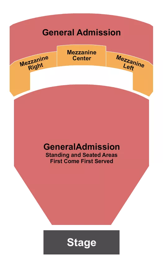 seating chart for The Fillmore Miami Beach At Jackie Gleason Theater - GA Floor Mix & Mezz Rez/GA - eventticketscenter.com