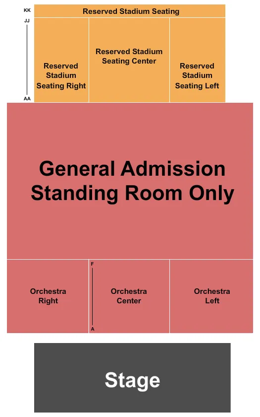 seating chart for The Fillmore - New Orleans - Endstage 3 - eventticketscenter.com