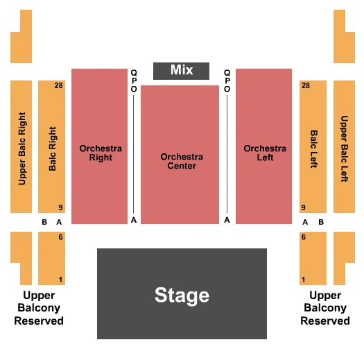 seating chart for The Fillmore Silver Spring - Endstage 2 - eventticketscenter.com
