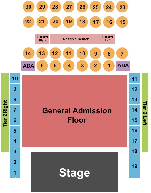 seating chart for The Fillmore - Philadelphia - Endstage GA Floor 2 - eventticketscenter.com