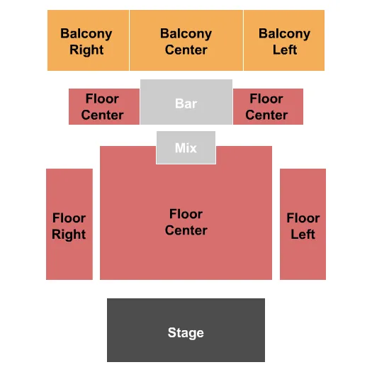 seating chart for The Fonda Theatre - Endstage - eventticketscenter.com