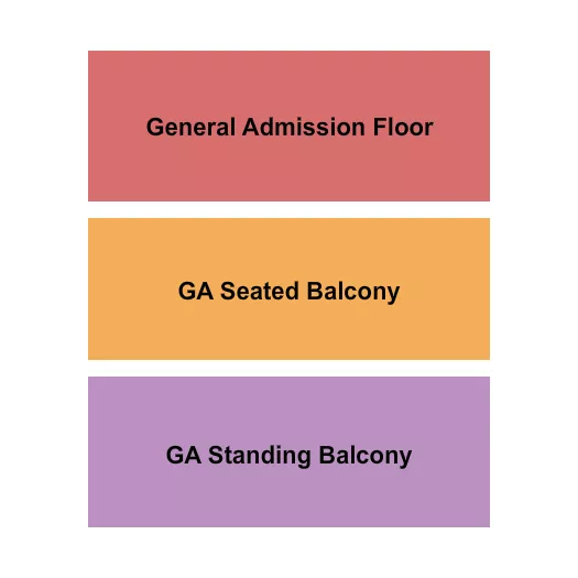 seating chart for The Fonda Theatre - GA Floor/GA Seated & Standing Balcony - eventticketscenter.com