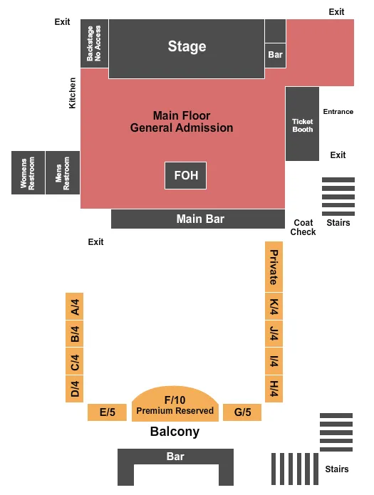 seating chart for The Forge - Joliet - Endstage - eventticketscenter.com
